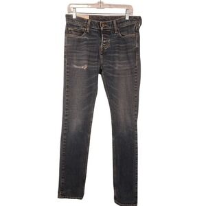 HOLLISTER‎ Jeans 30x32 Men's The Hollister Skinny Distressed Button Fly Denim